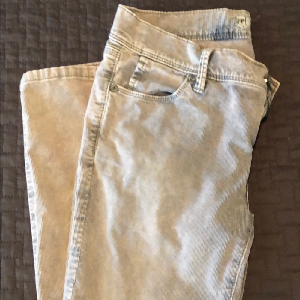 Free people courdry crop jeans